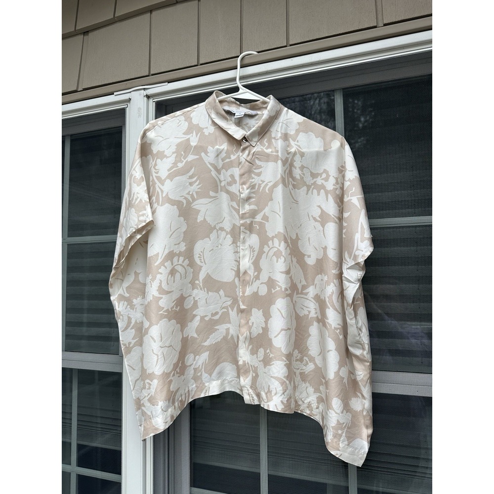 DVF Diane Von Furstenberg ERIS Floral Print Silk Blouse Top Shirt Baroque 10